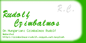 rudolf czimbalmos business card